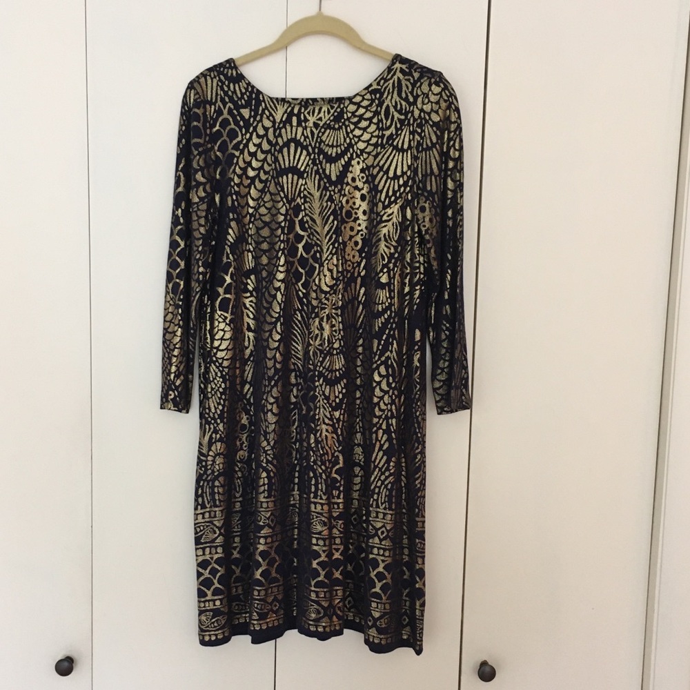 Lilly Pulitzer Ophelia Metallic Swing Dress